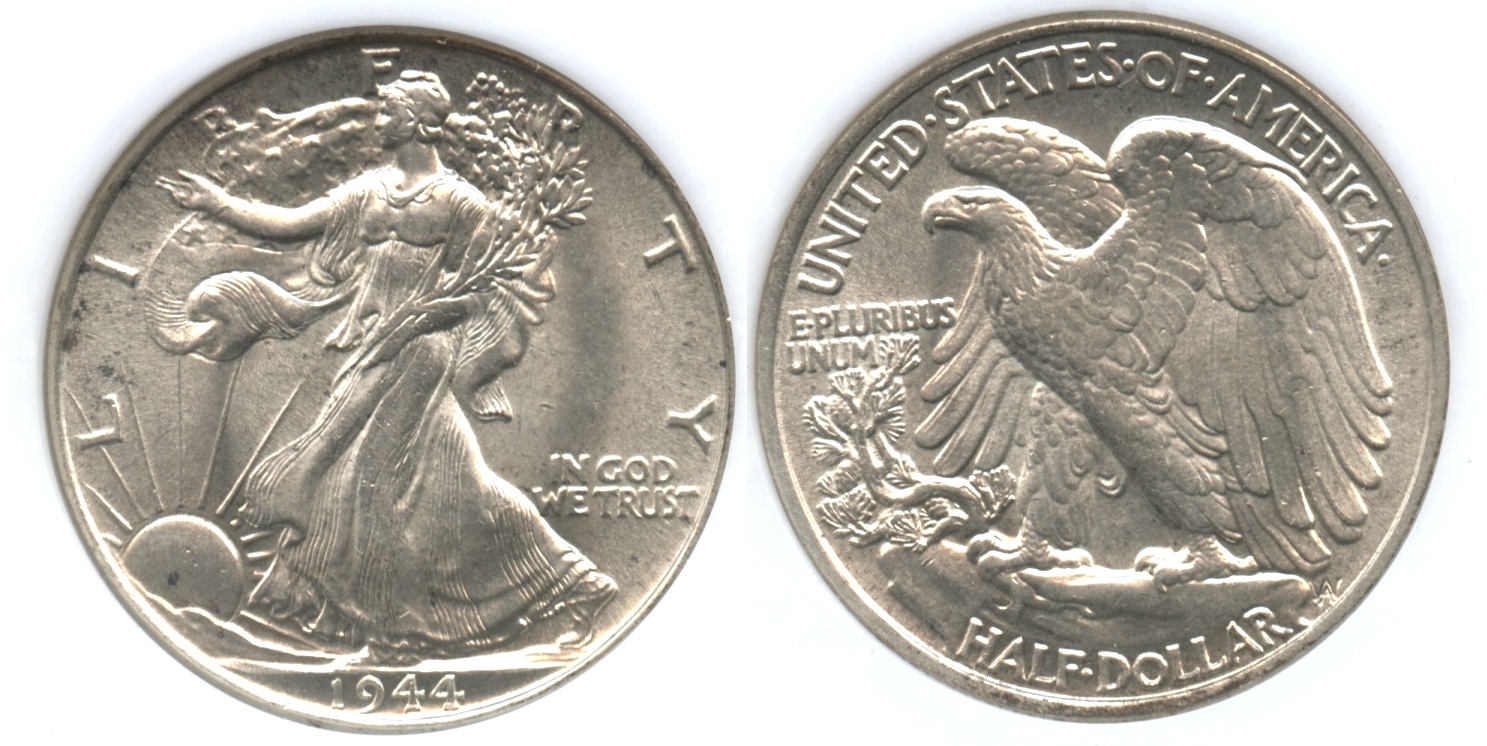 1944 Walking Liberty Half Dollar ANACS MS-62