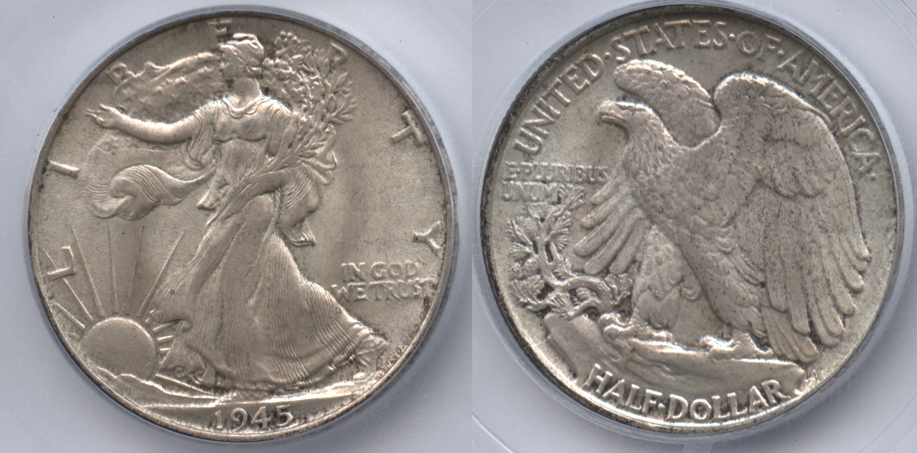 1945 Walking Liberty Half Dollar ICG MS-62
