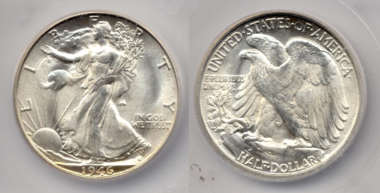 1946-S Walking Liberty Half Dollar ICG MS-66
