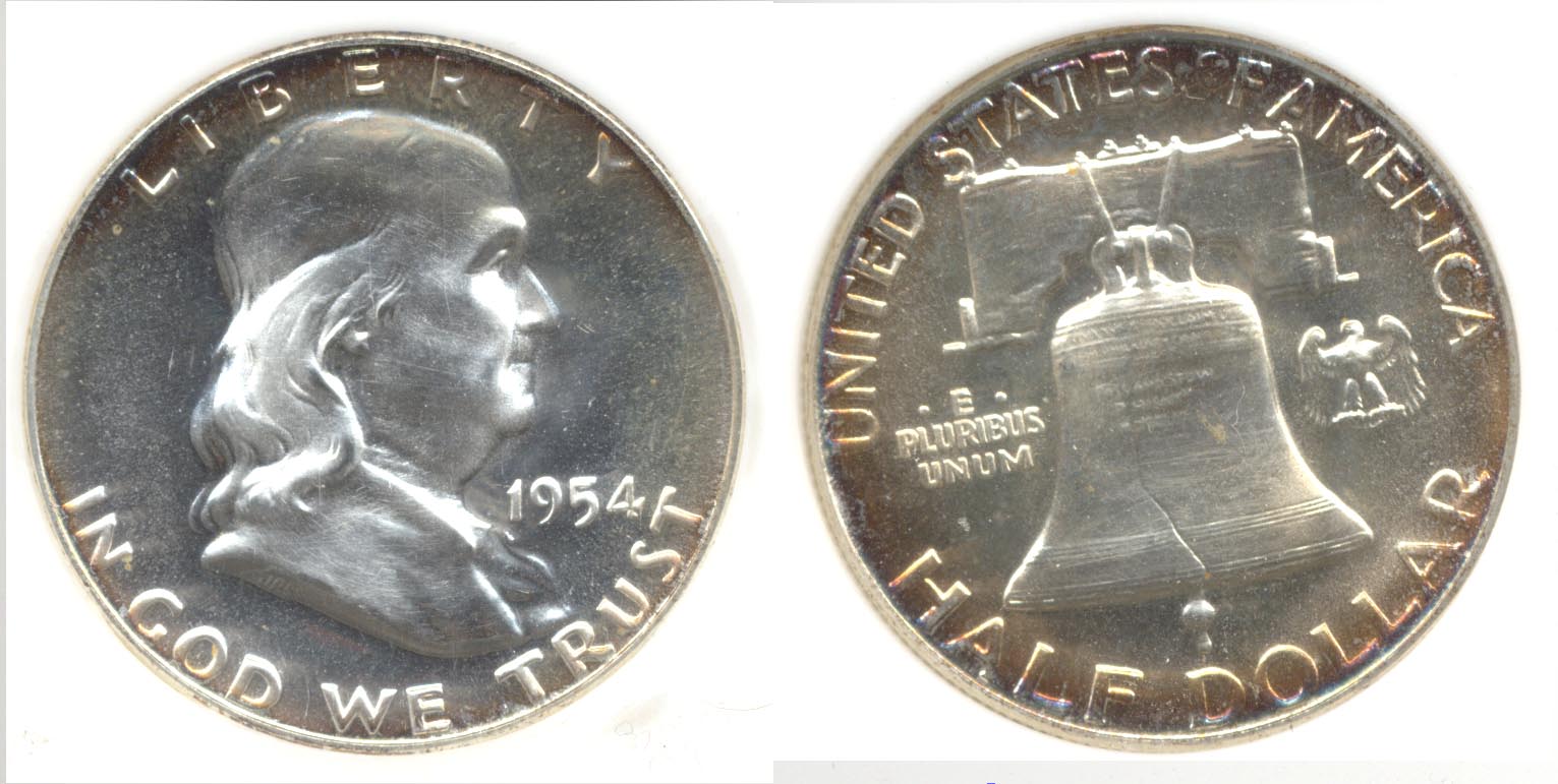 1954 Franklin Half Dollar NGC Proof-67