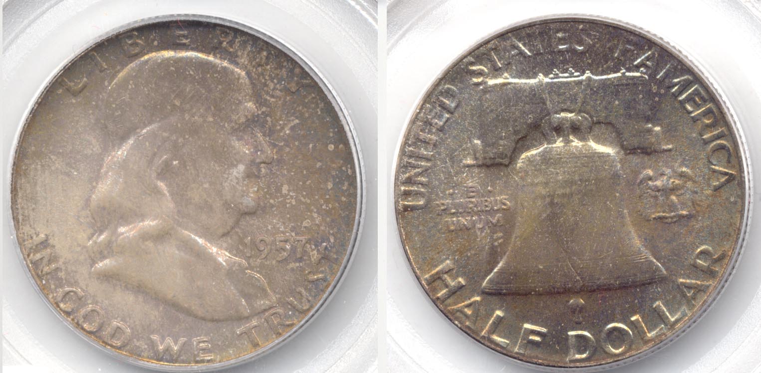 1957 Franklin Half Dollar PCGS MS-66 Full Bell Lines