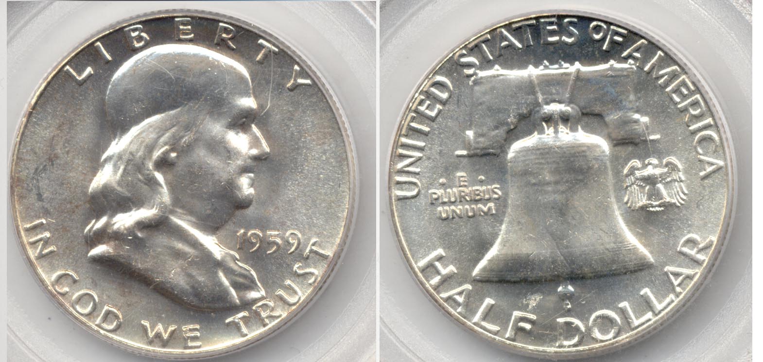 1959 Franklin Half Dollar PCGS MS-65