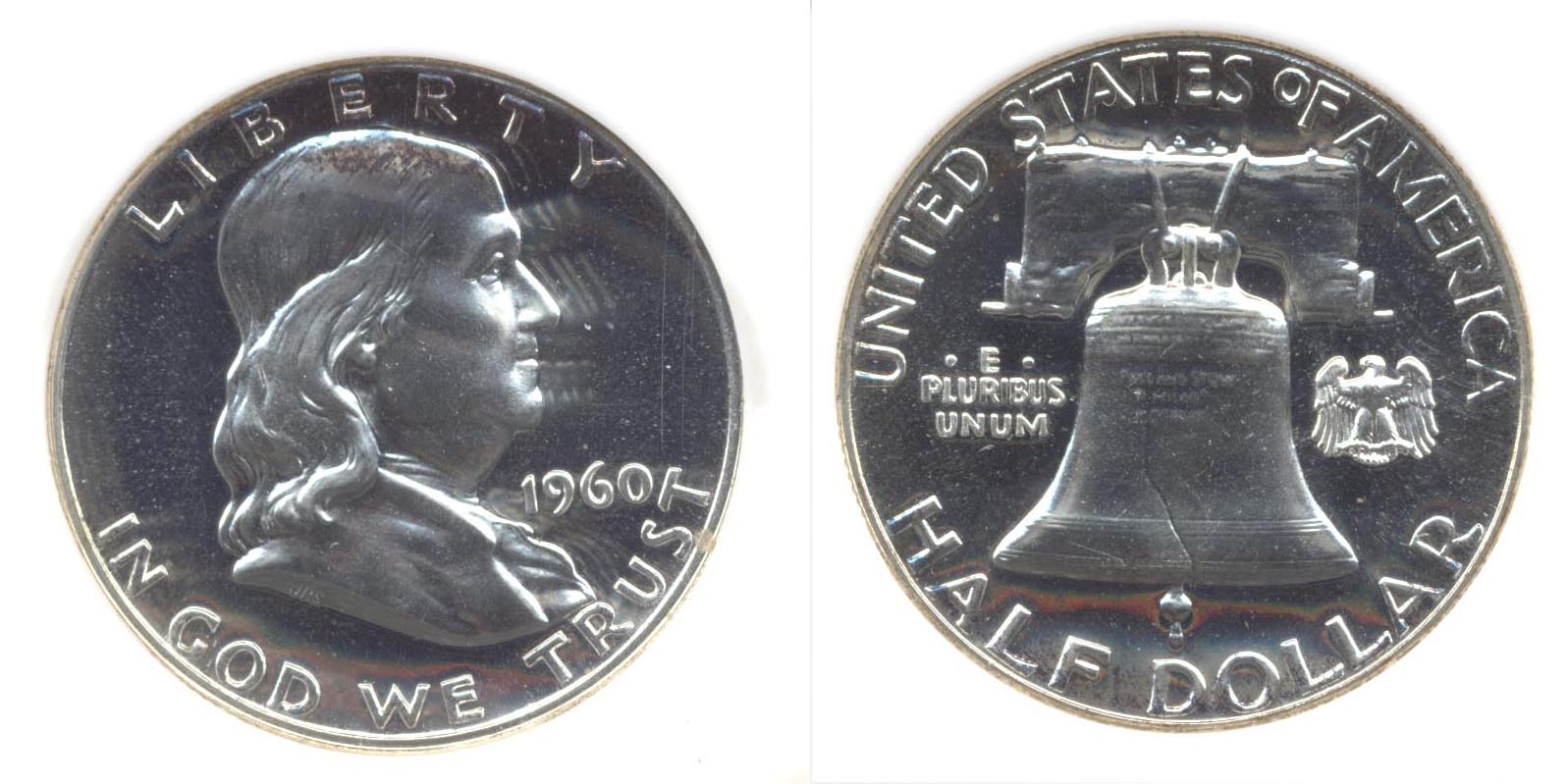 1960 Franklin Half Dollar NGC Proof-67 e