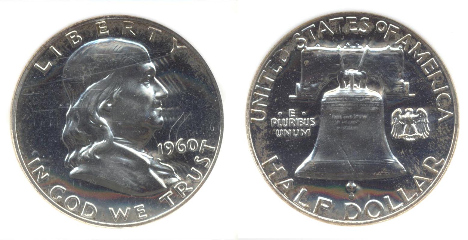 1960 Franklin Half Dollar NGC Proof-67 g
