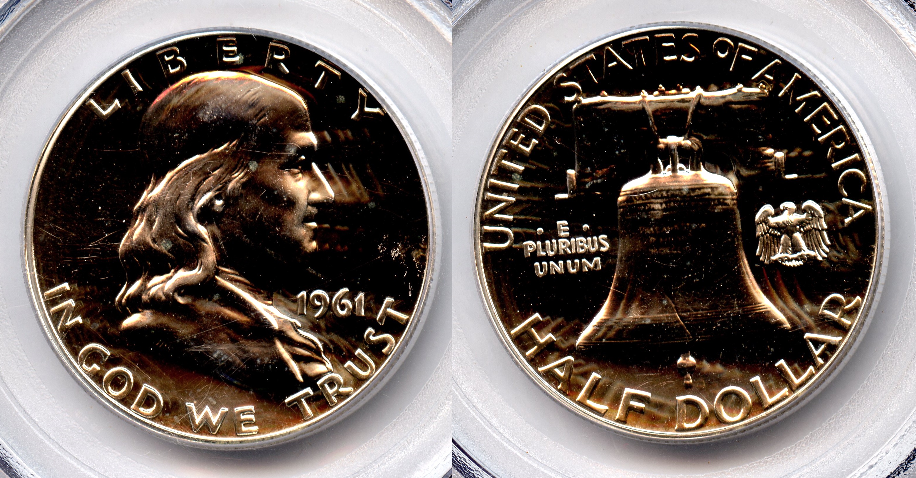 1961 Franklin Half Dollar PCGS Proof-64