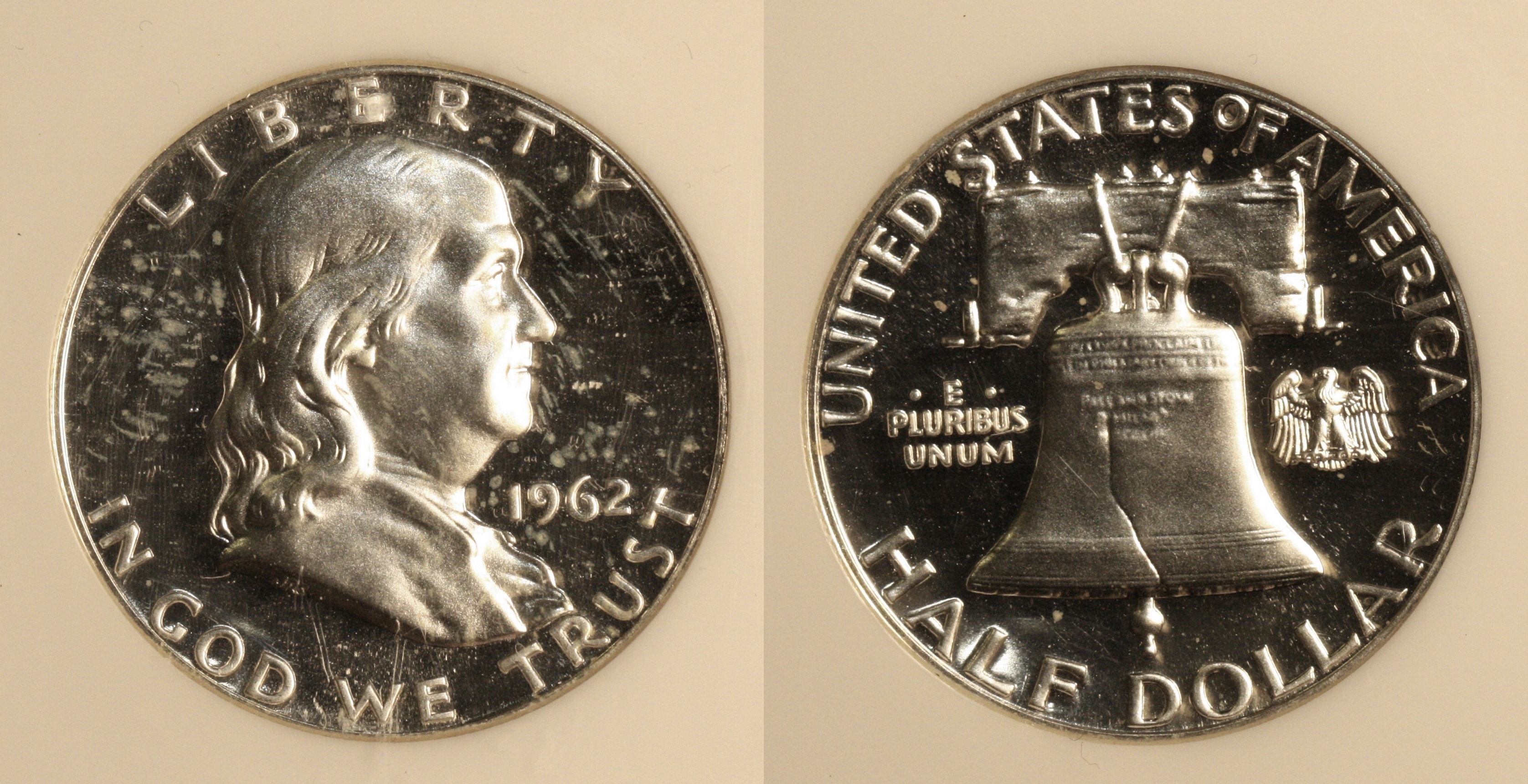 1962 Franklin Half Dollar NGC Cameo Proof-68 #a camera