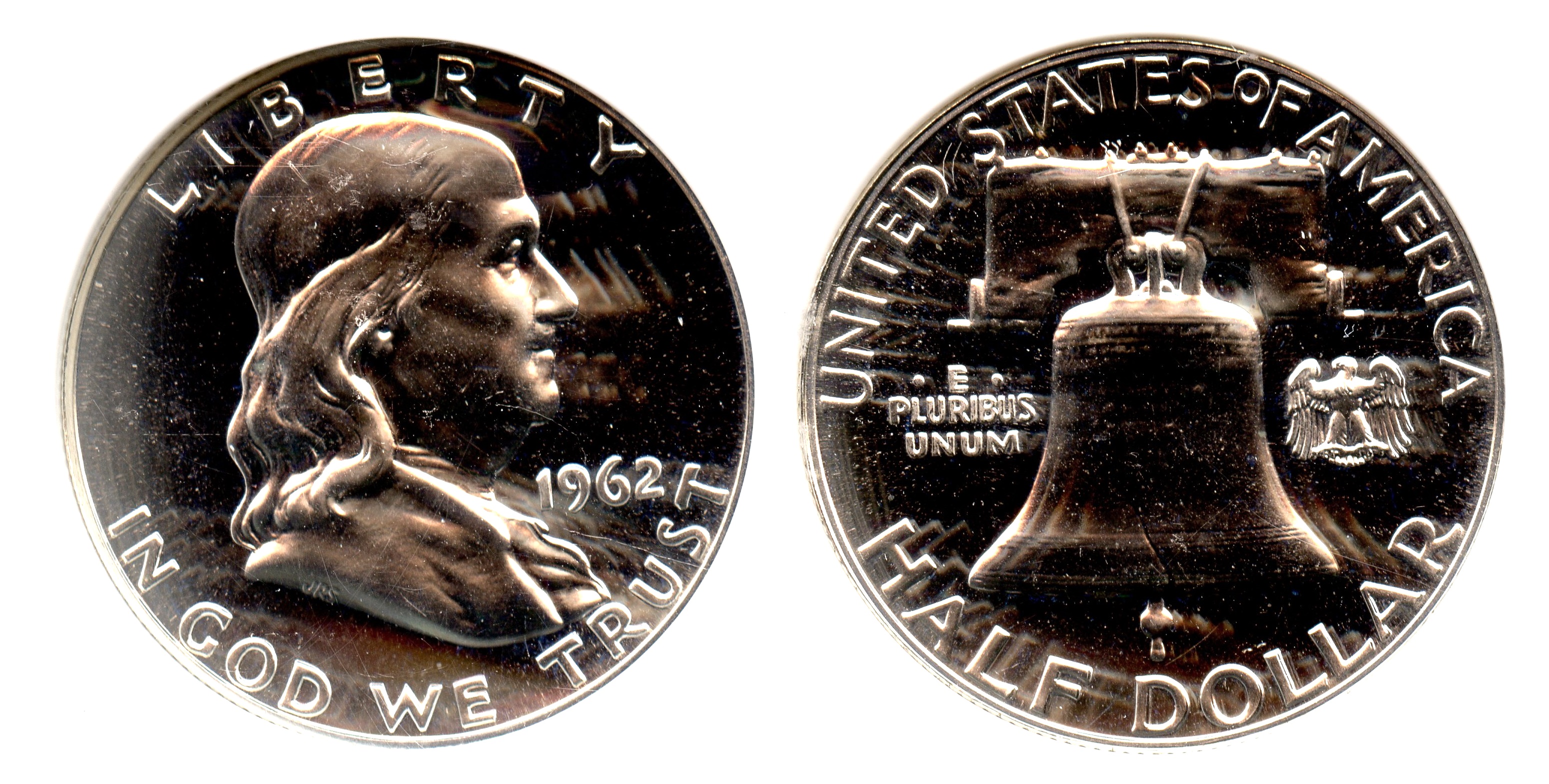 1962 Franklin Half Dollar PCI Proof-67