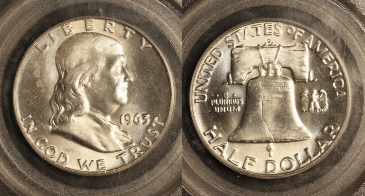 1963-D Franklin Half Dollar PCGS MS-64 FBL camera small