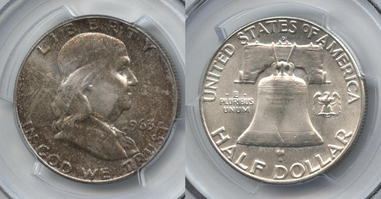 1963-D Franklin Half Dollar PCGS MS-65 small