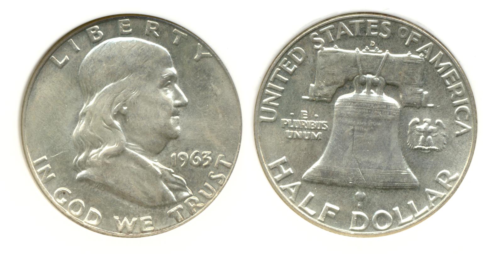 1963-D Franklin Half Dollar PCI MS-65 d