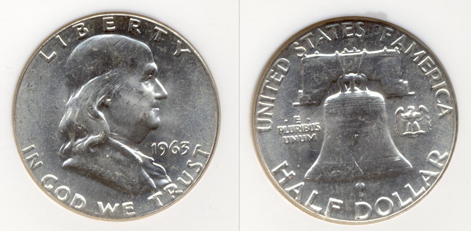1963 Franklin Half Dollar NGC MS-65