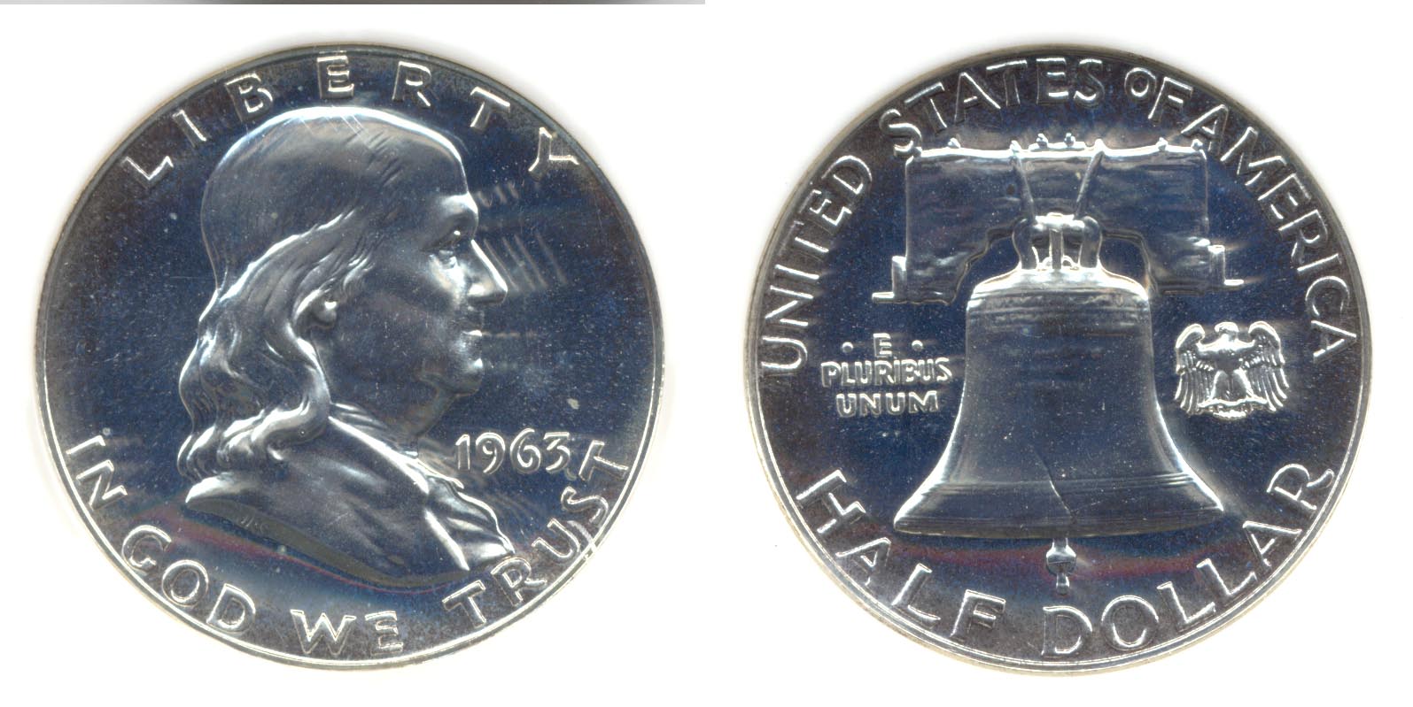1963 Franklin Half Dollar NGC Proof-67 d