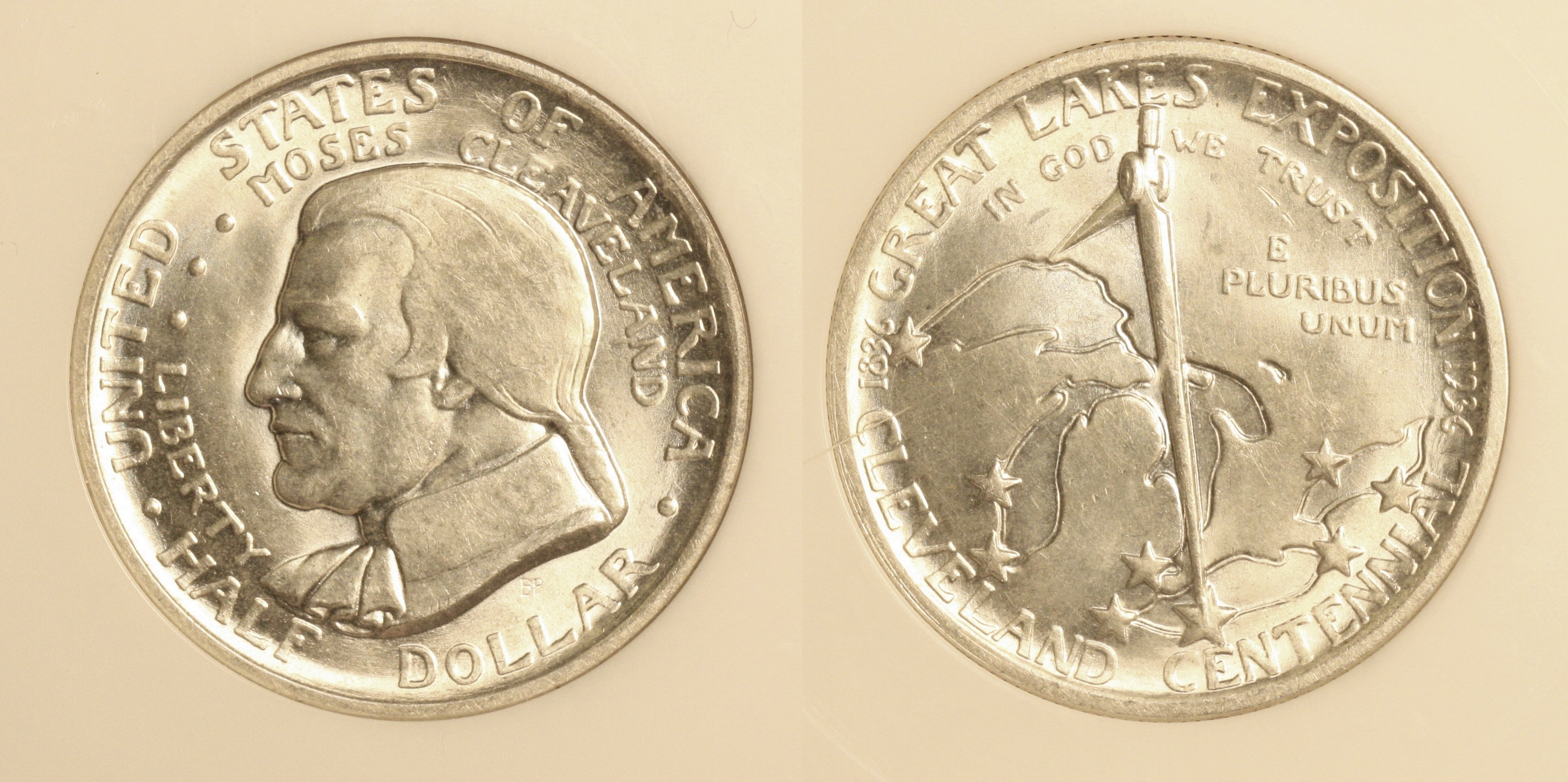 1936 Cleveland Commemorative Half Dollar PCI MS-65 camera