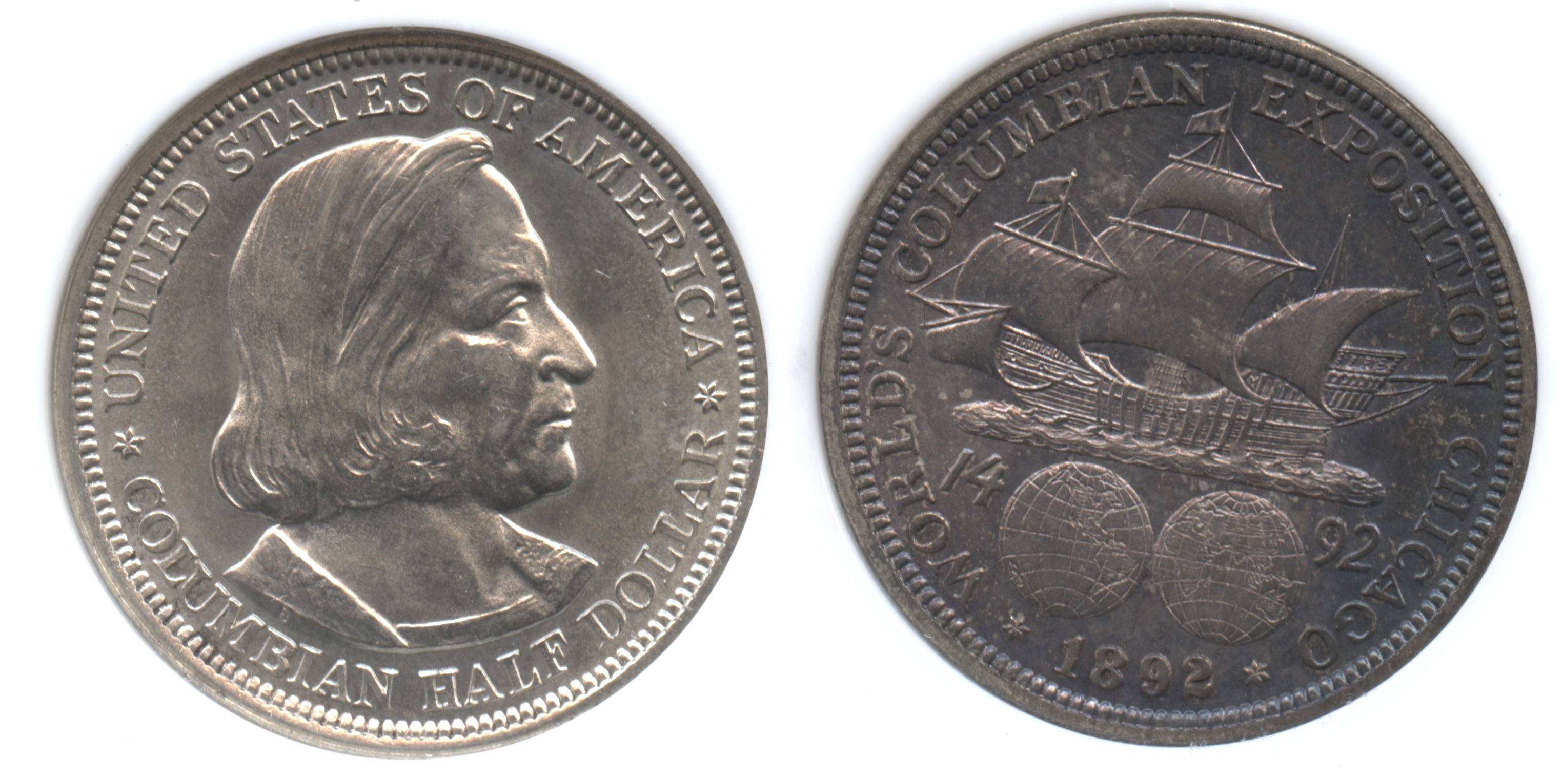 1892 Columbian Commemorative Half Dollar PCI MS-65