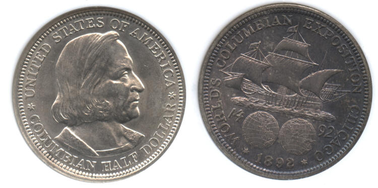 1892 Columbian Commemorative Half Dollar PCI MS-65 small