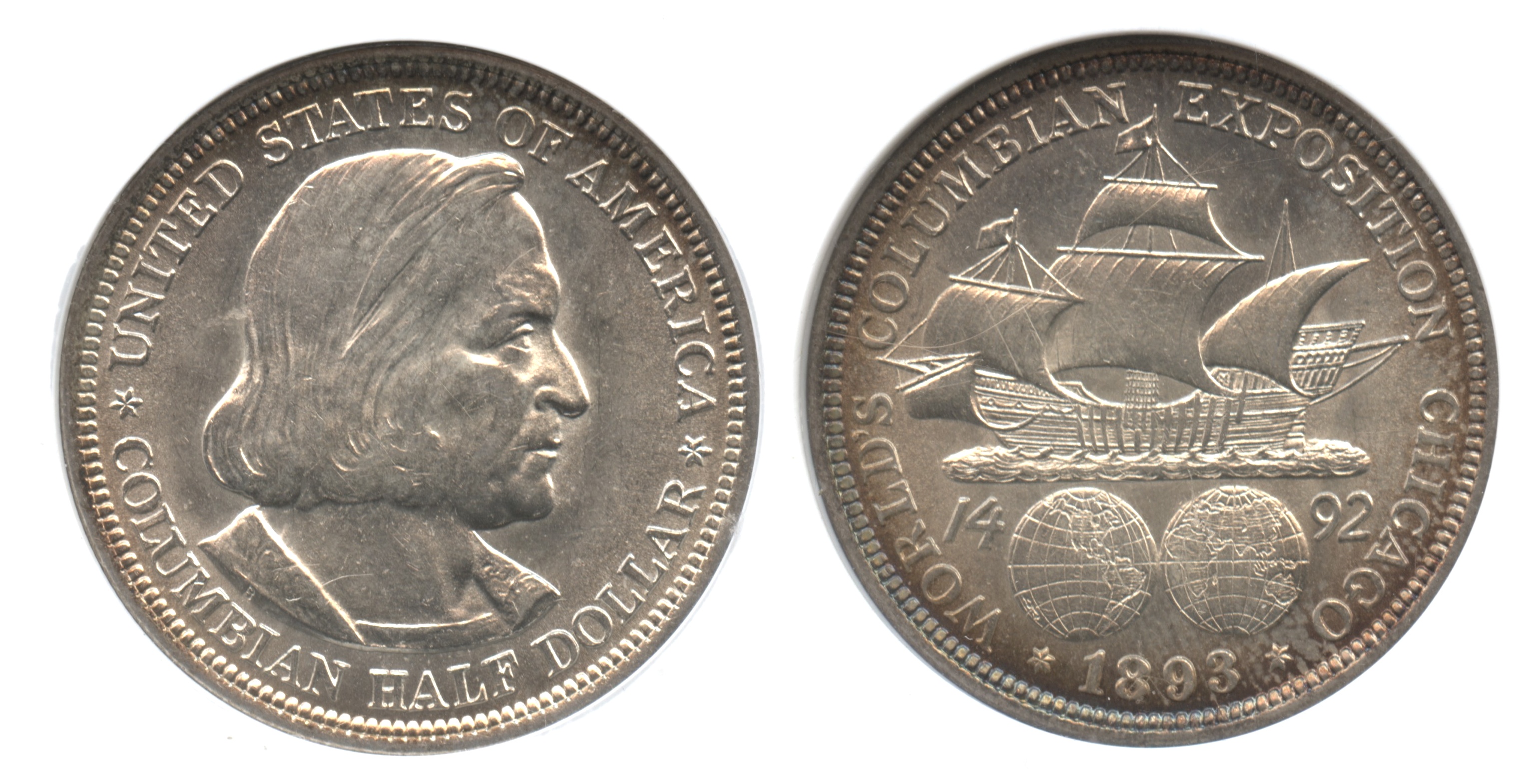 1893 Columbian Commemorative Half Dollar PCI MS-65 #a