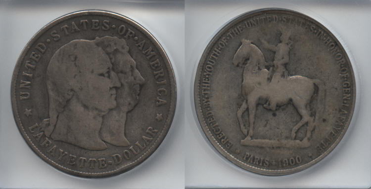 1900 Lafayette Commemorative Dollar ICG VG-8 small