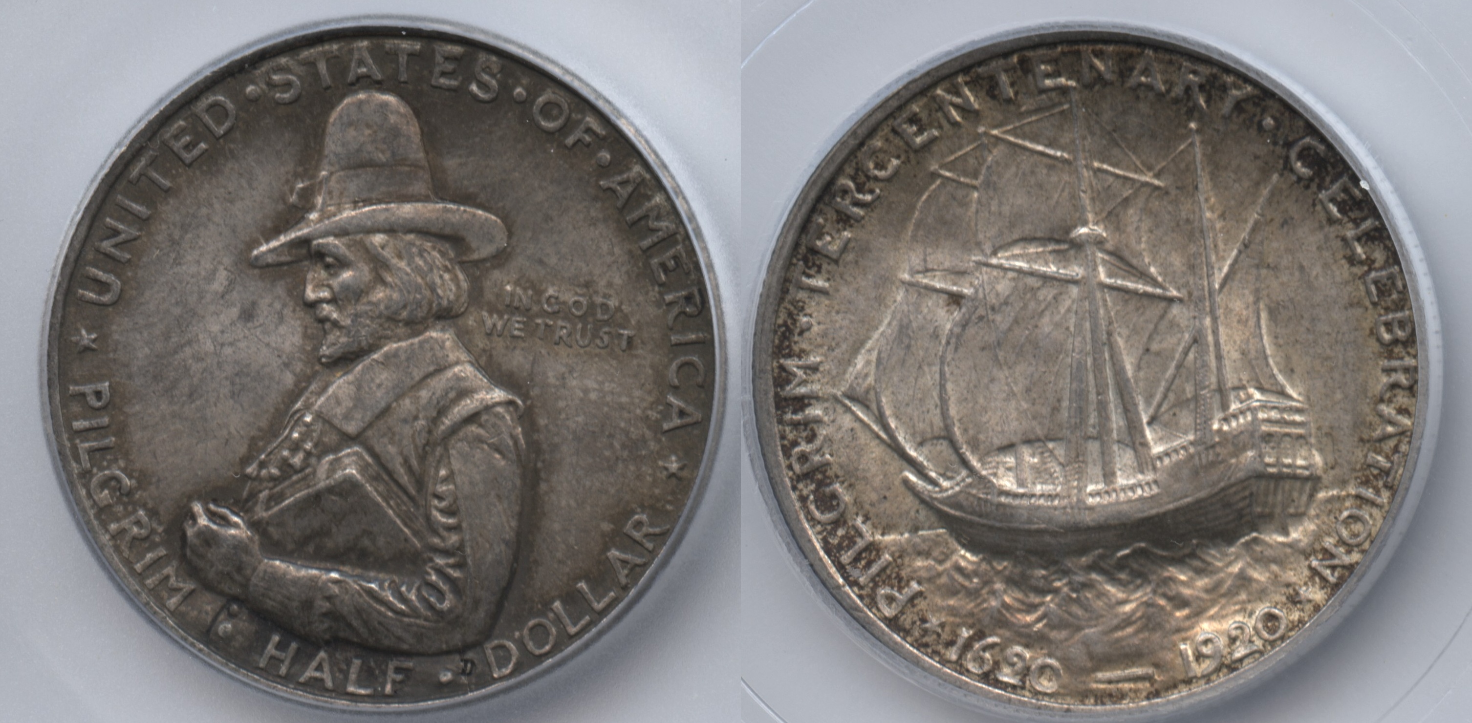 1920 Pilgrim Commemorative Half Dollar ICG MS-64