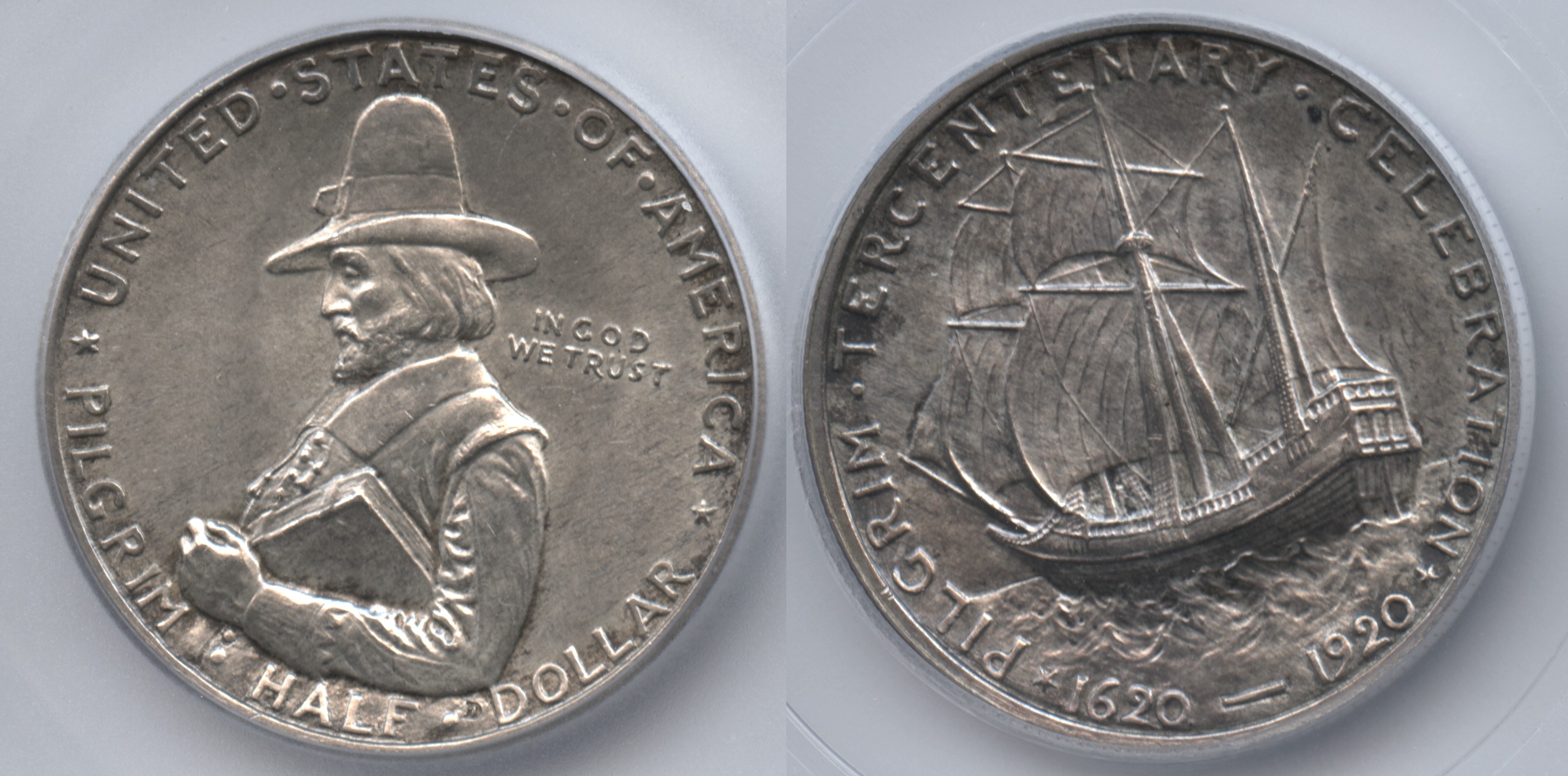 1920 Pilgrim Commemorative Half Dollar ICG MS-64 #a