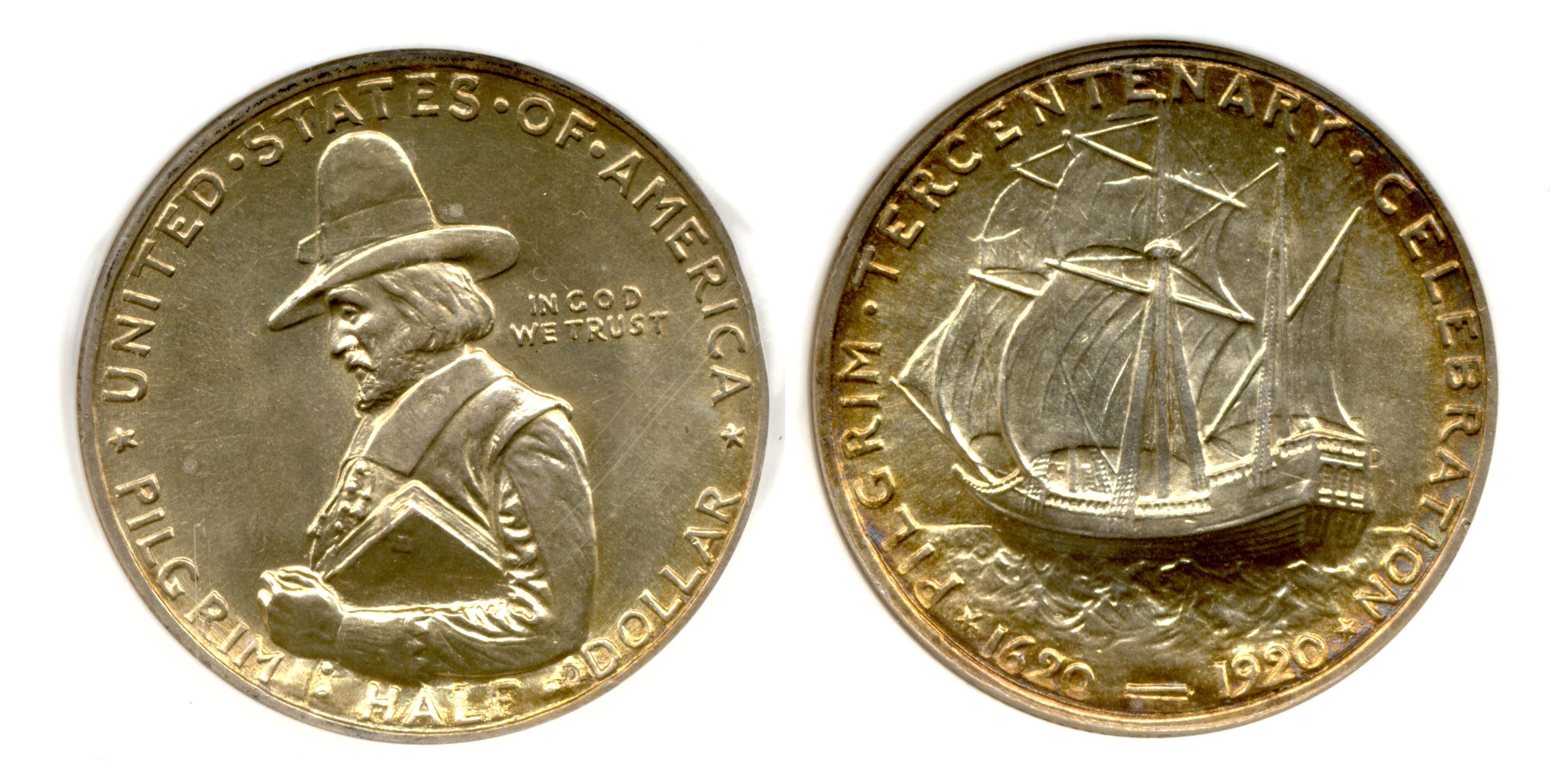 1920 Pilgrim Commemorative Half Dollar PCI MS-65