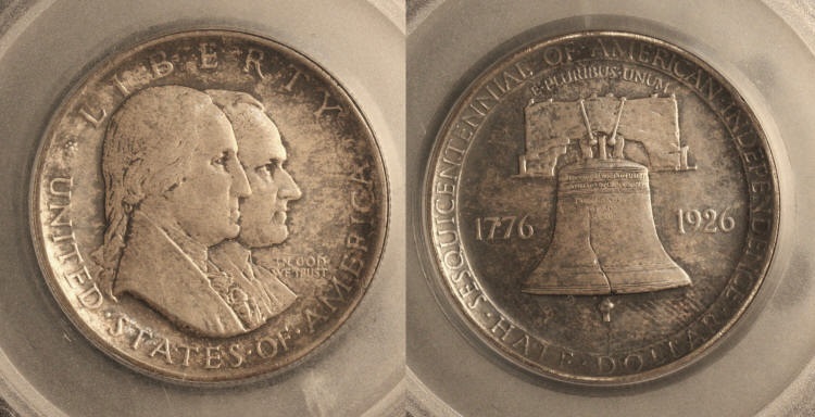 1926 Sesquicentennial Commemorative Half Dollar SEGS MS-61 camera small