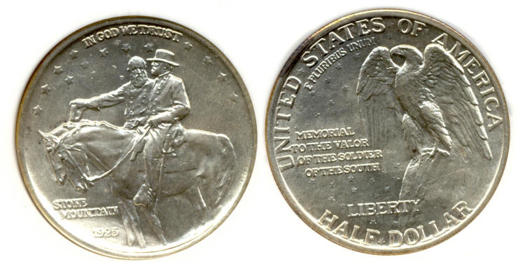 1925 Stone Mountain Commemorative Half Dollar PCI MS-65 small