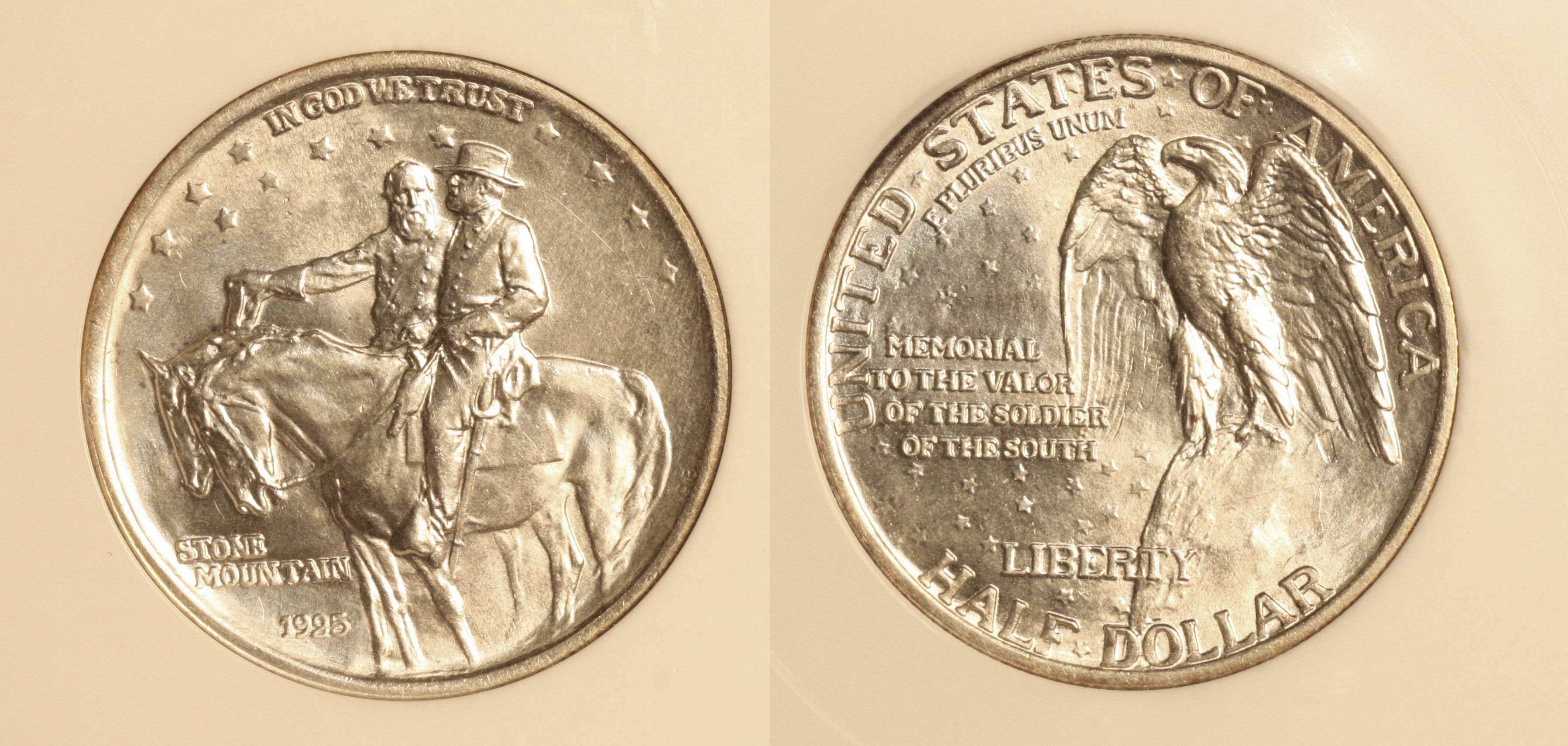 1925 Stone Mountain Commemorative Half Dollar PCI MS-65 camera