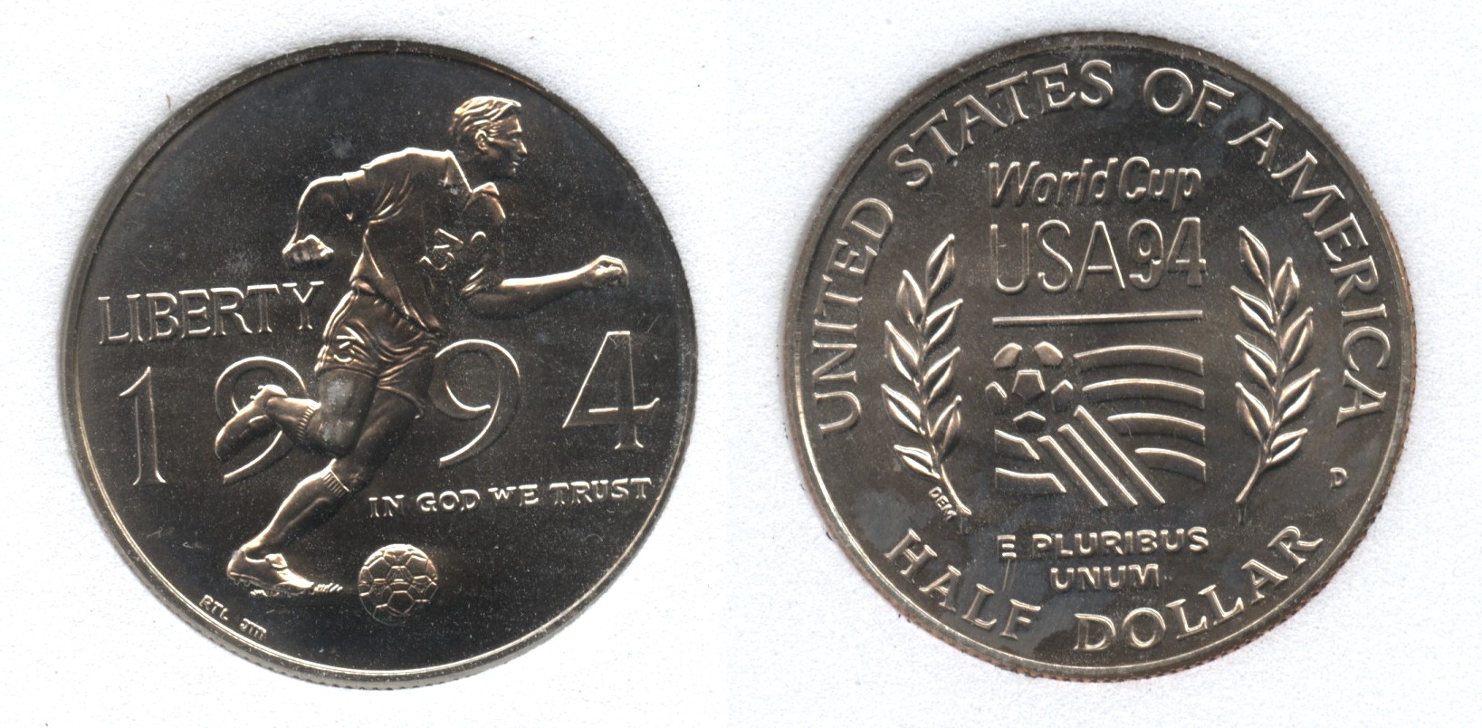 1994-D World Cup Soccer Commemorative Half Dollar SGS MS-70