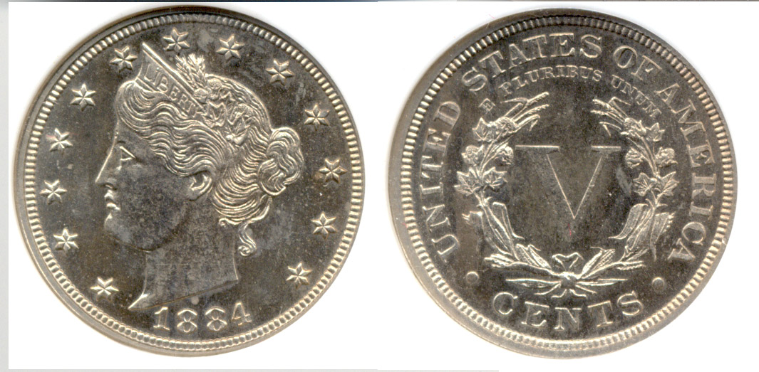 1884 Liberty Head Nickel NGC Proof-65