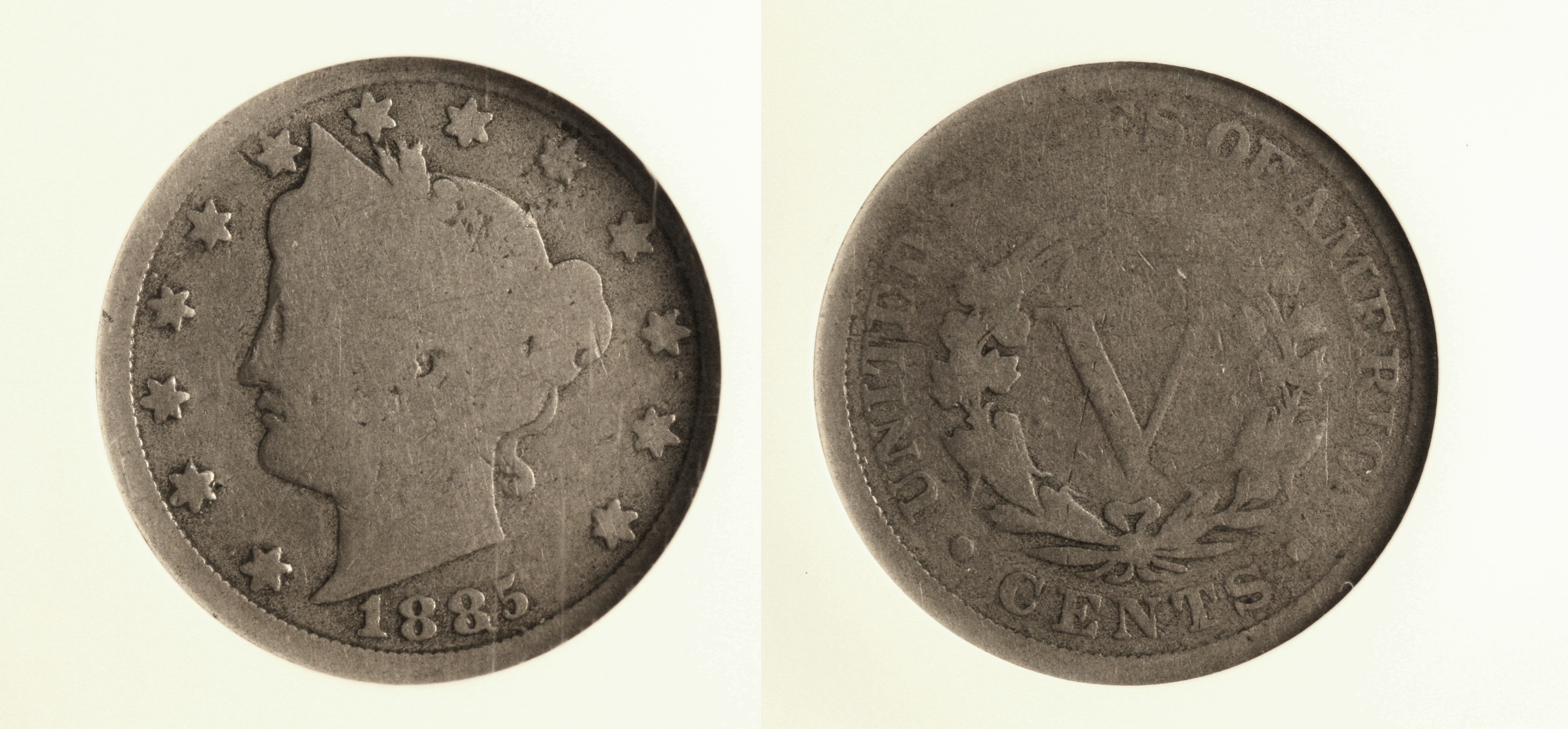 1885 Liberty Nickel NGC Good-4 camera