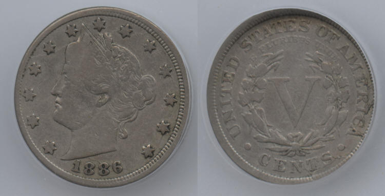1886 Liberty Nickel ICG Fine-12 small
