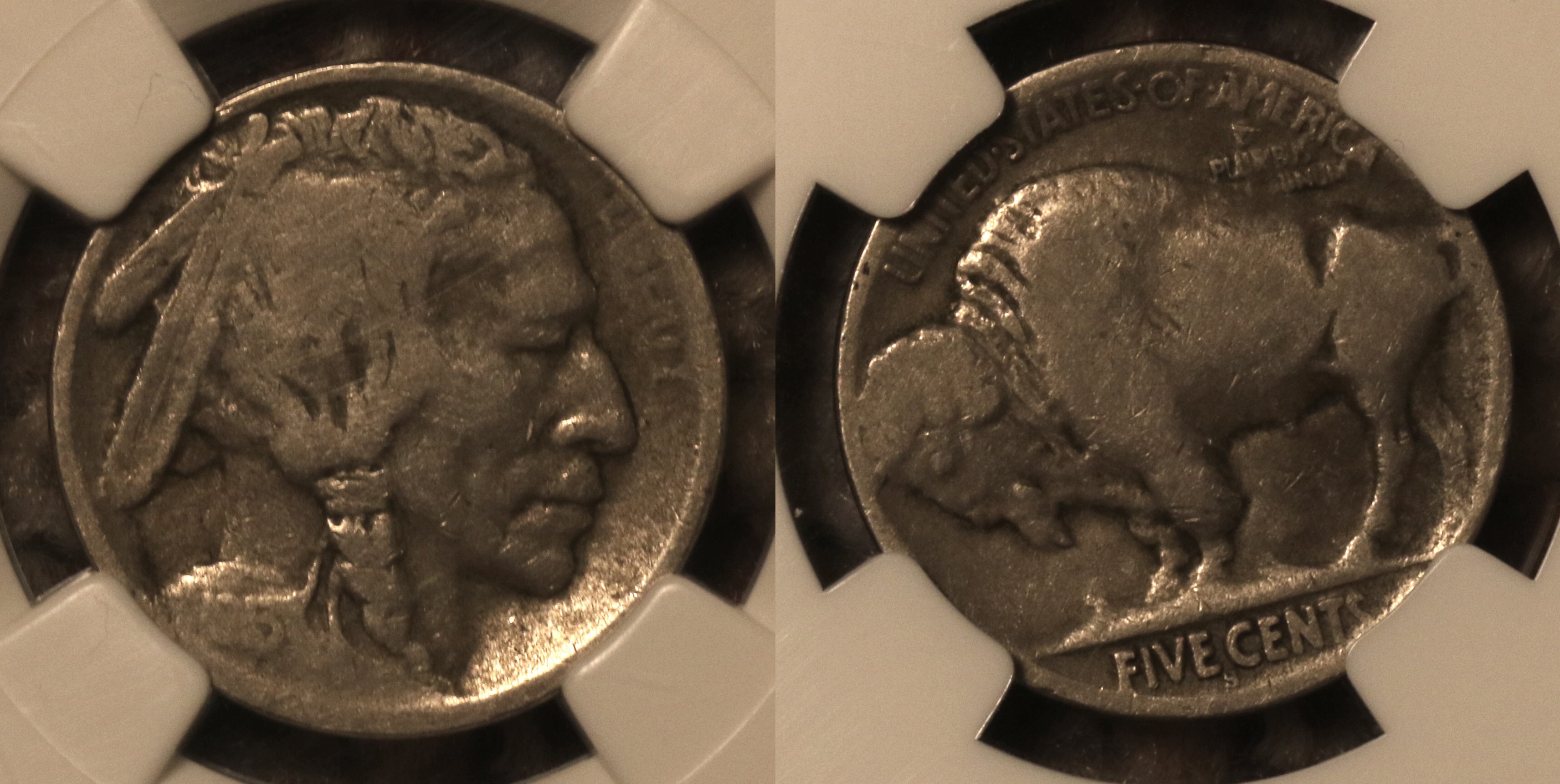 1913-S Type 2 Buffalo Nickel NGC VG-8 camera