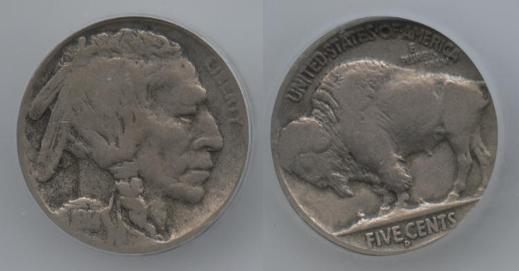 1914-D Buffalo Nickel ICG Fine-12 small