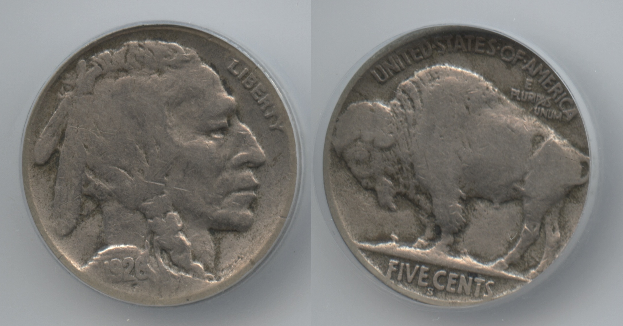 1926-S Buffalo Nickel ICG Fine-12 Details