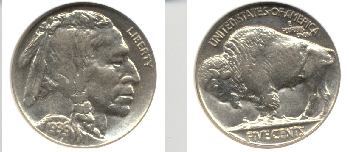 1936 Buffalo Nickel ANACS MS-63