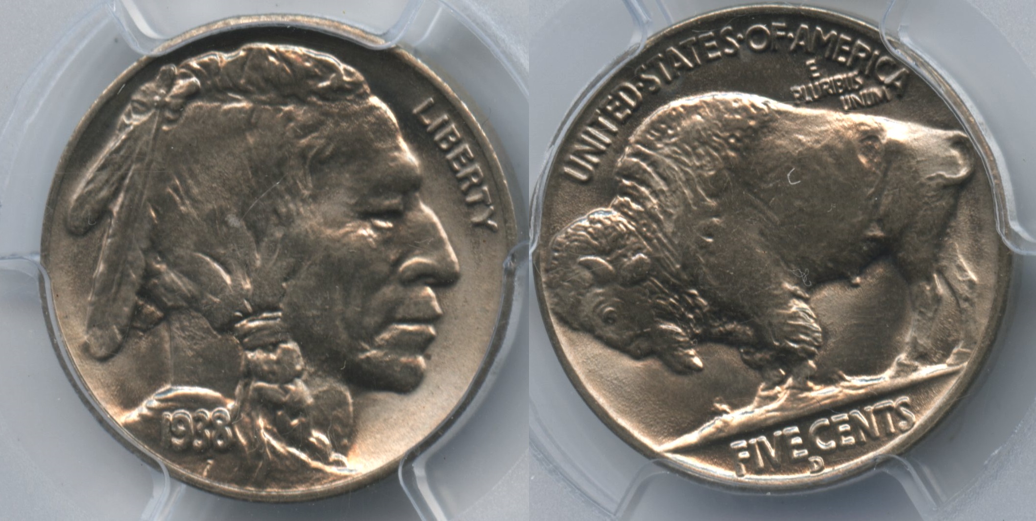 1938-D Buffalo Nickel PCGS MS-66 #a