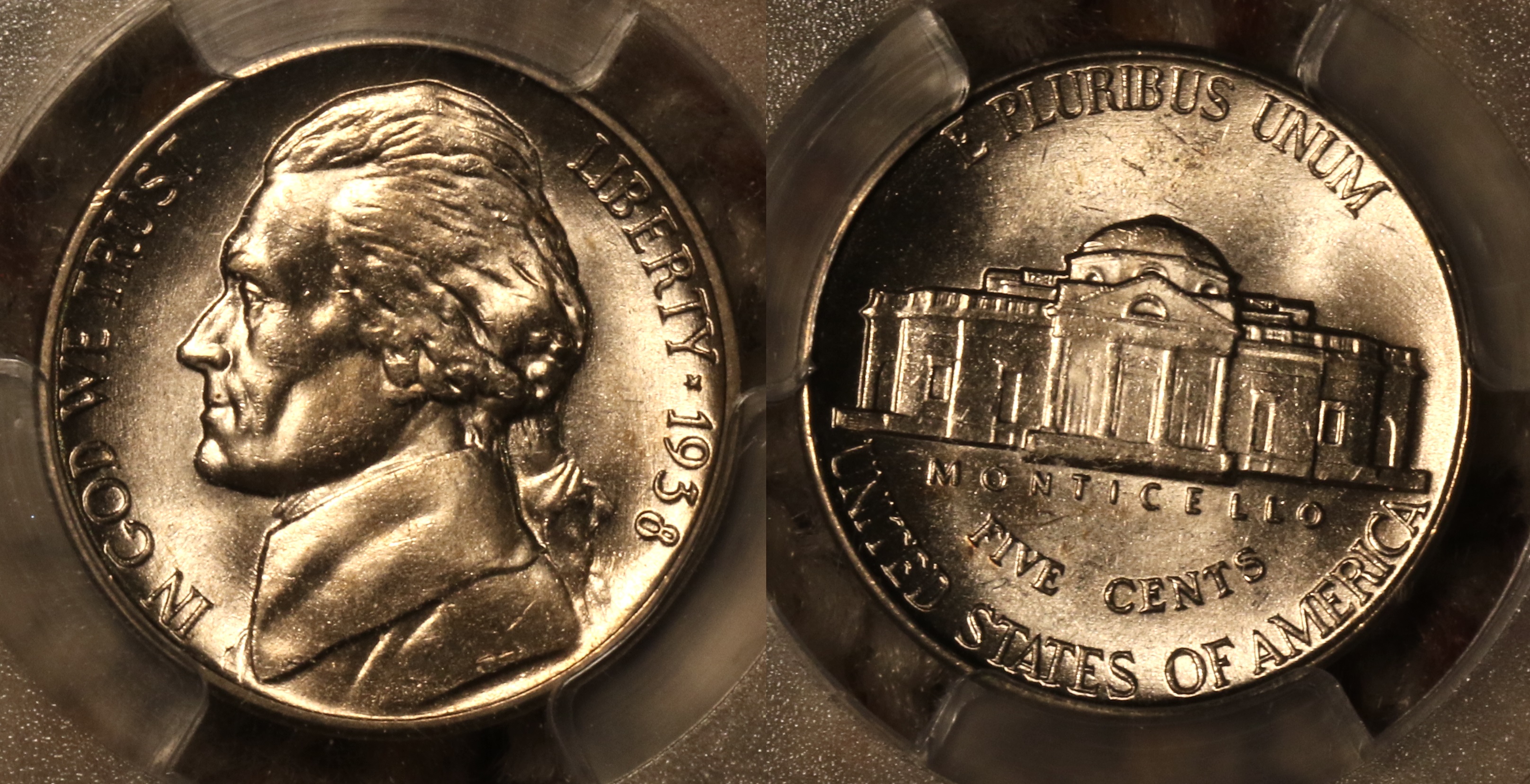 1938 Jefferson Nickel PCGS MS-65 camera