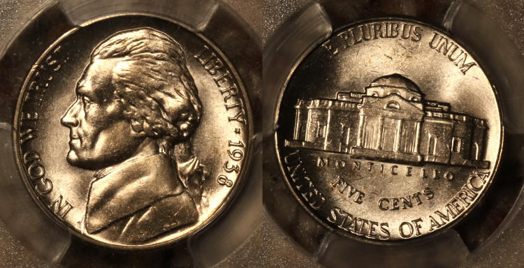 1938 Jefferson Nickel PCGS MS-65 camera small