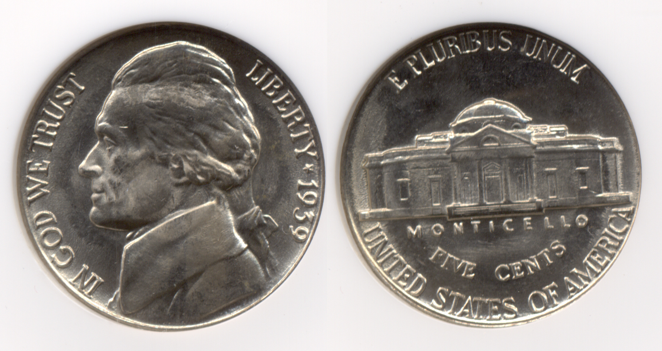 1939 Jefferson Nickel NGC MS-67