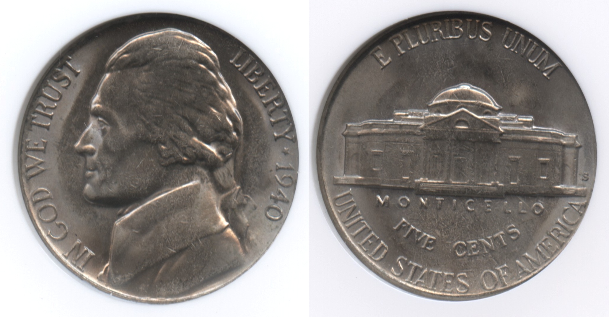 1940-S Jefferson Nickel NGC MS-66