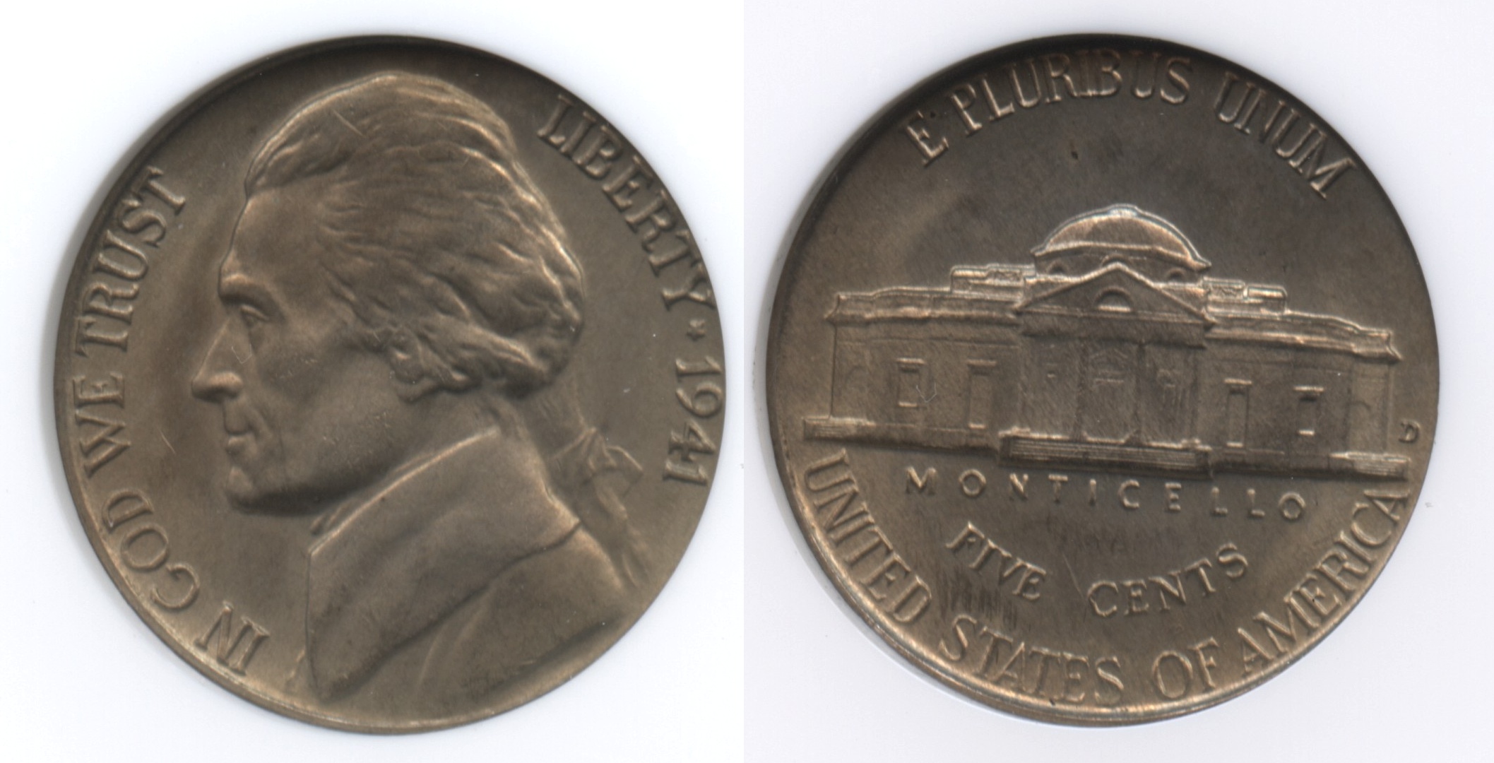 1941-D Jefferson Nickel NGC MS-66 #a