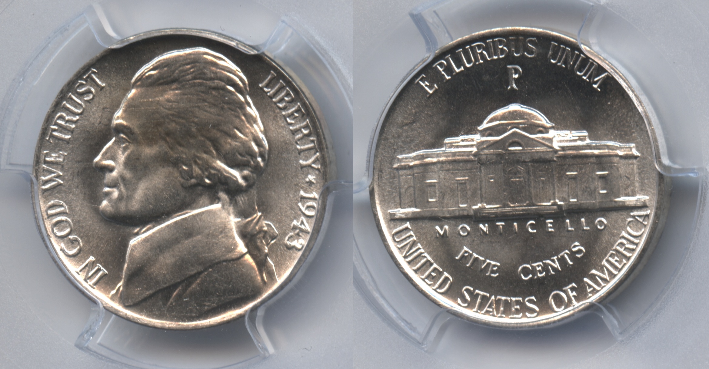 1943-P Jefferson Nickel PCGS MS-64