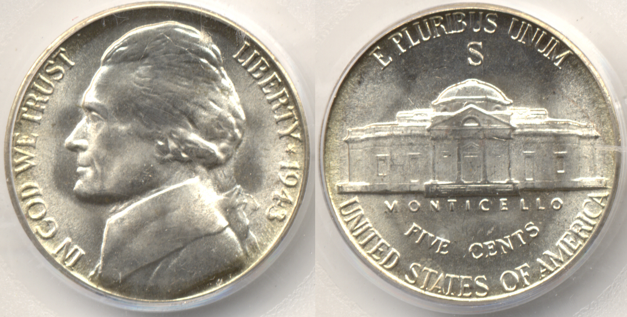 1943-S Jefferson Nickel PCGS MS-66 a