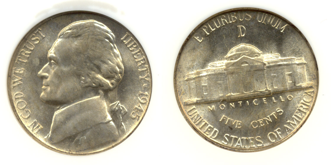 1945-D Jefferson Nickel NGC MS-67
