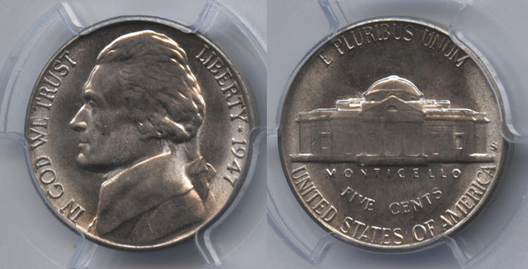1947-S Jefferson Nickel PCGS MS-66 small