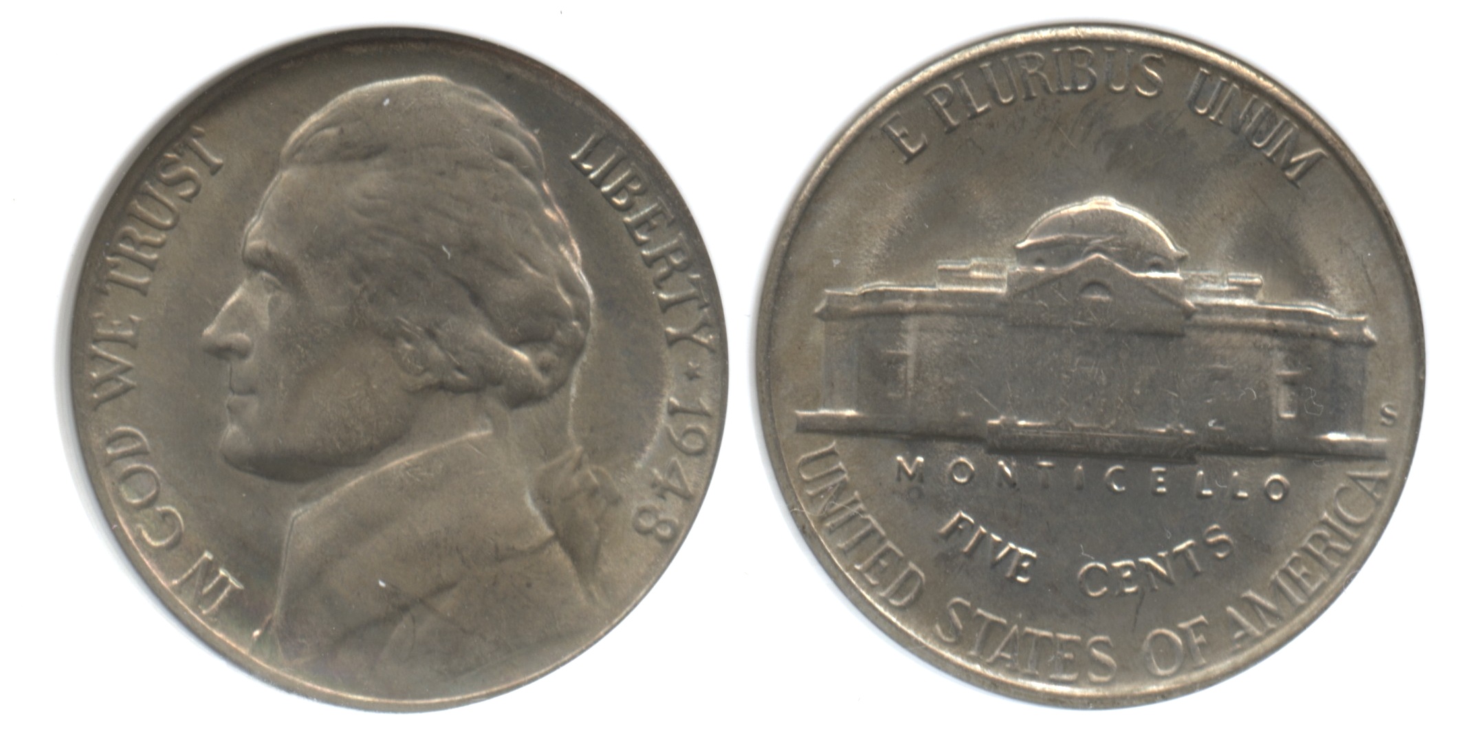 1948-S Jefferson Nickel ANACS MS-65