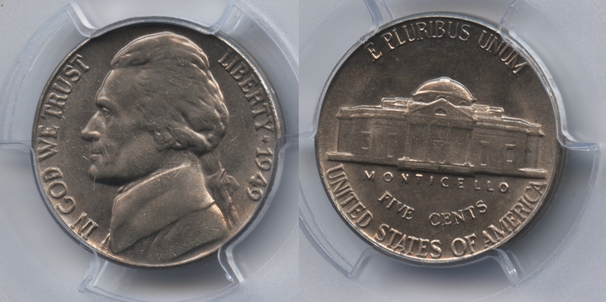 1949 Jefferson Nickel PCGS MS-66