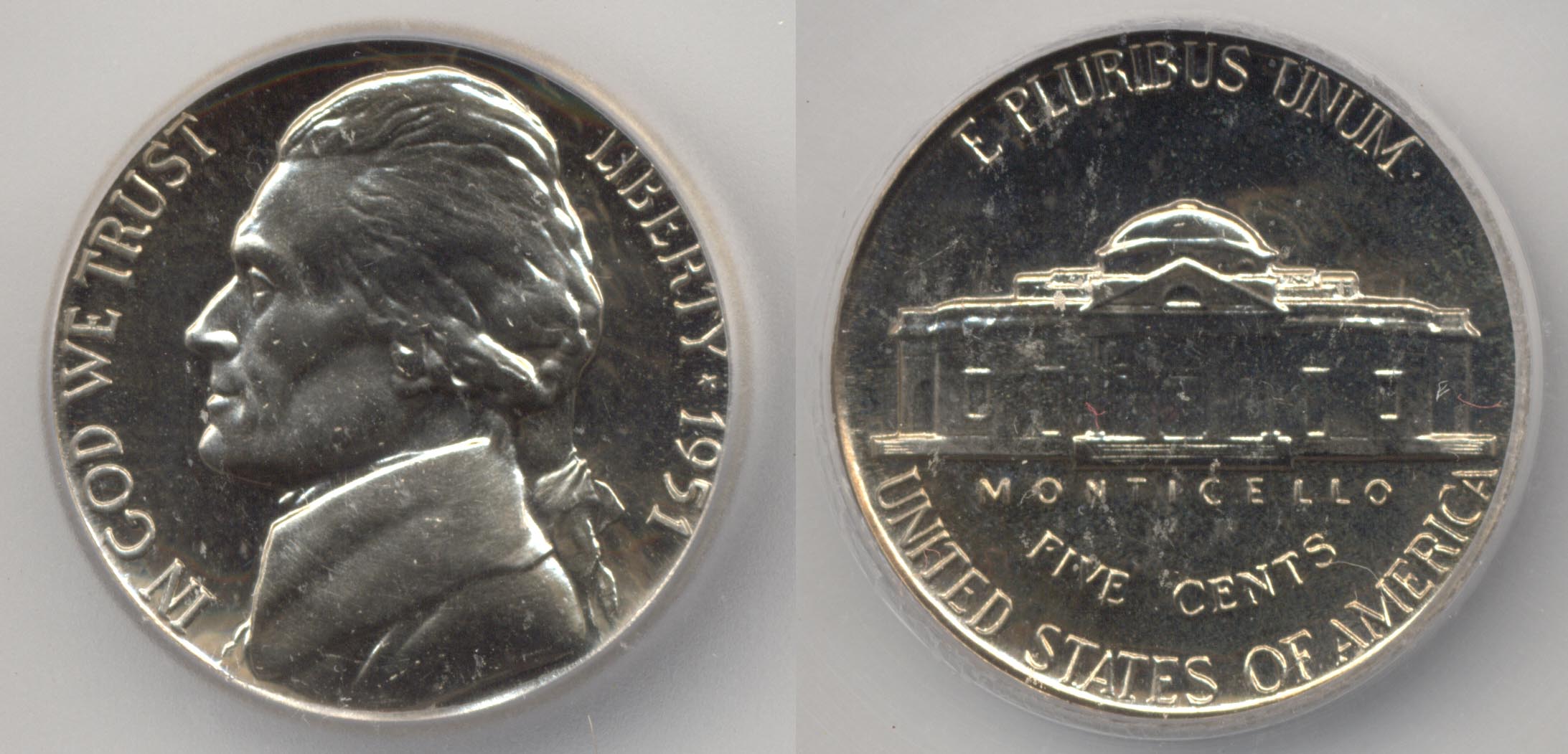 1951 Jefferson Nickel ICG Proof-68