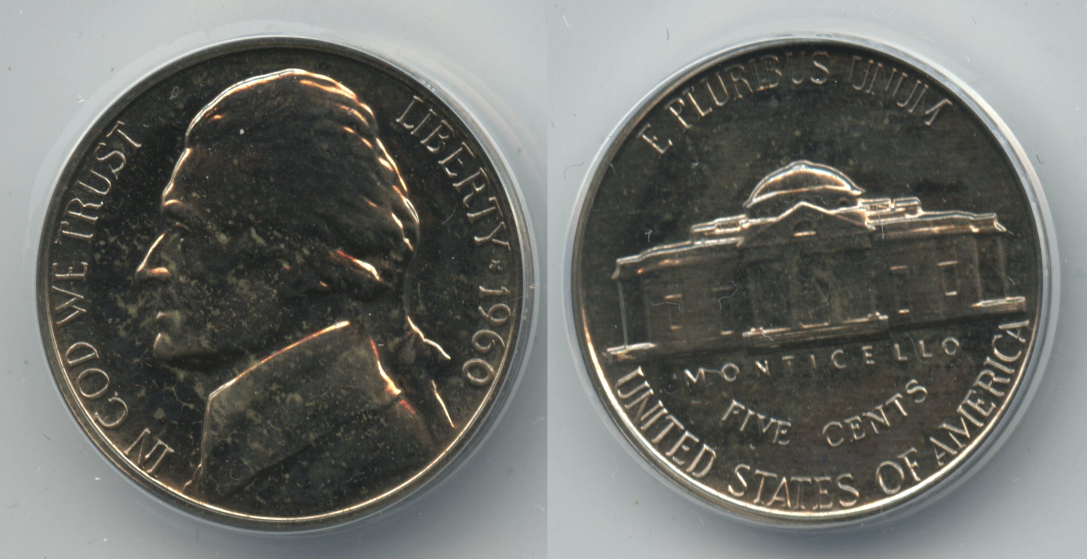 1960 Jefferson Nickel ANACS Proof-64