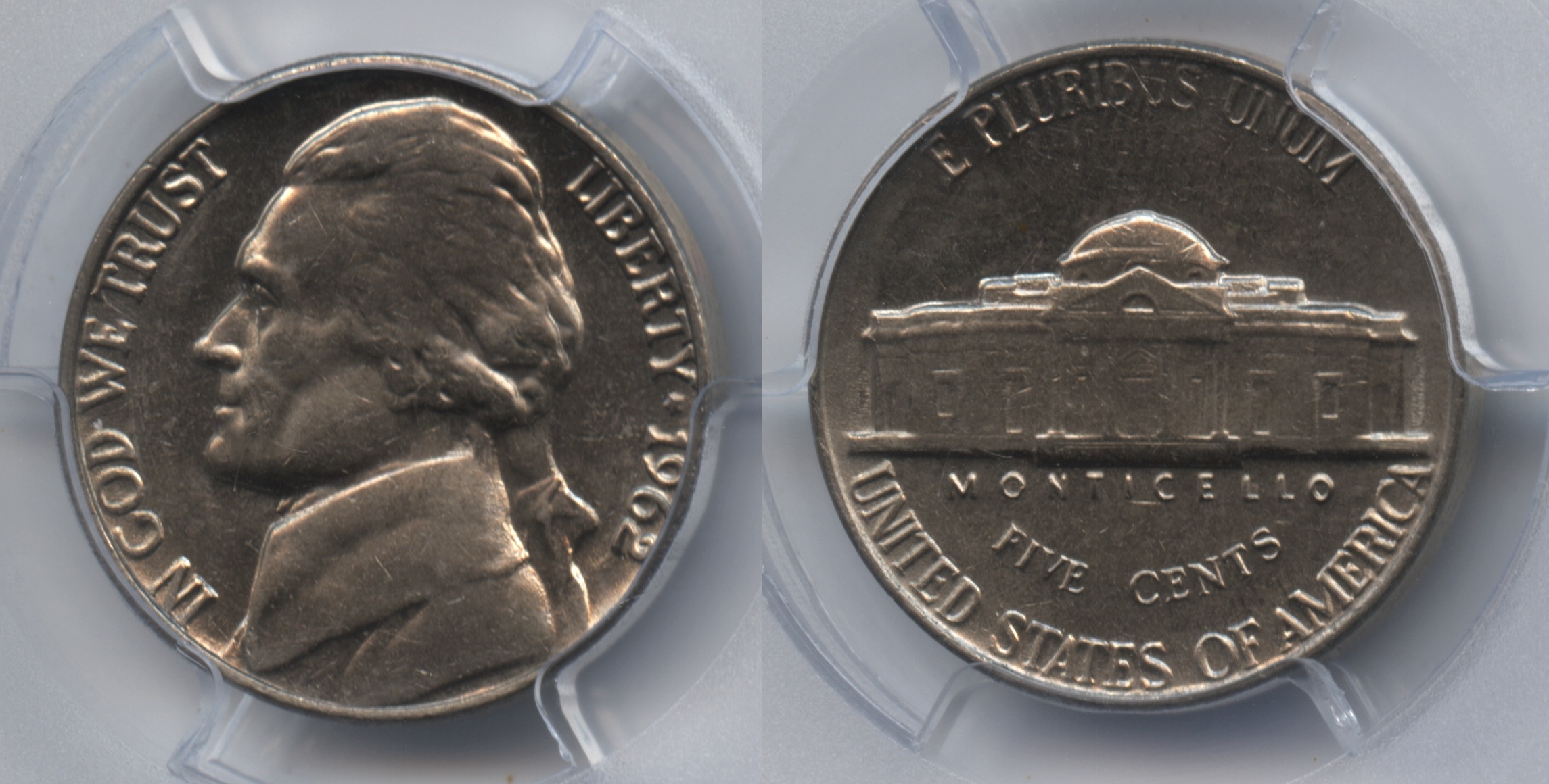 1962 Jefferson Nickel PCGS MS-64